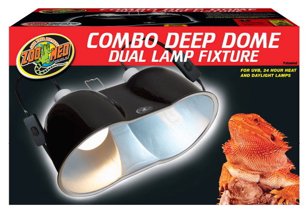 ZooMed Portalámparas Combo Deep Dome Dual Lamp ZooMed Portalámparas Combo Deep Dome Dual Lamp