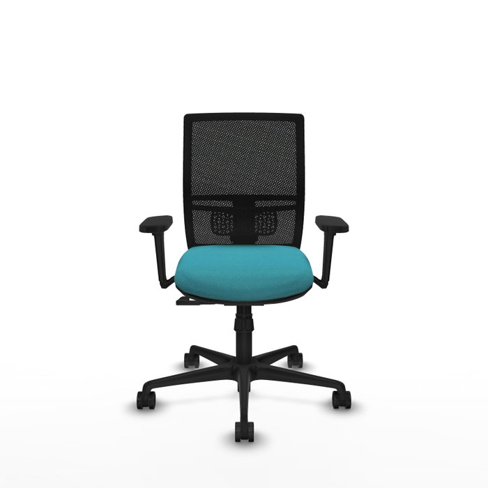 PIQUERAS Y CRESPO Silla de oficina Yunquera Turquesa y Negro