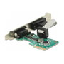 DeLOCK PCI Express x1 a 2 x Serial RS-232 Tarjeta de Expansión - 89918 con Controlador para Windows 10/8.1/7