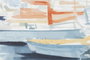 DKD Home Decor Cuadro Lienzo Veleros 90x3,8x120 cm, Pack de 2