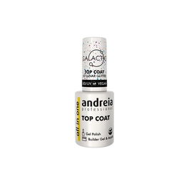 Andreia Galactic Top Coat 02 Lunar Glitter con Purpurina Holográfica 10,5ml
