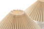 DKD Home Decor Lámpara de Sobremesa de Cerámica Crudo Surtido de 2