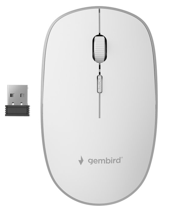 Gembird MUSW-4B-01-W Ratón Inalámbrico Óptico Blanco Gembird MUSW-4B-01-W Ratón Inalámbrico Óptico Blanco