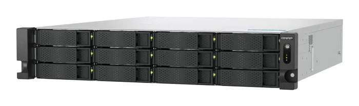 QNAP TS-h1277AXU-RP NAS Rack 2U 12 Bahías 3.5" SATA, AMD Ryzen™ 7 5800X, 32 GB DDR5, 2x10GbE + 2x2.5GbE, QuTS hero, Sin Discos