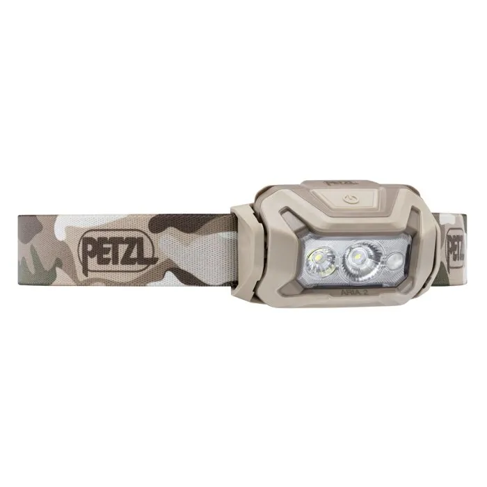 Petzl Linterna frontal ARIA 2 RGB 475 lúmenes 100 m alcance 100 h autonomía 3 pilas AAA