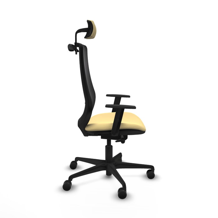 PIQUERAS Y CRESPO Silla de oficina Mardos con mecanismo Sincro/Traslack, Crema y Negro PIQUERAS Y CRESPO Silla de oficina Mardos con mecanismo Sincro/Traslack, Crema y Negro