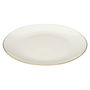 Home Deco Factory Vajilla Erina Porcelana 12 Piezas Ribete Dorado Colección Natural