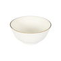 Home Deco Factory Vajilla Erina Porcelana 12 Piezas Ribete Dorado Colección Natural