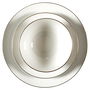 Home Deco Factory Vajilla Erina Porcelana 12 Piezas Ribete Dorado Colección Natural