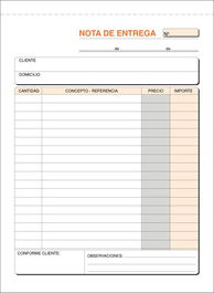 Talonario Entregas 4º Natural Loan (Set de 10)