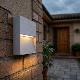 Aplique LED para Exterior Rectangular 7W IP54 Gris
