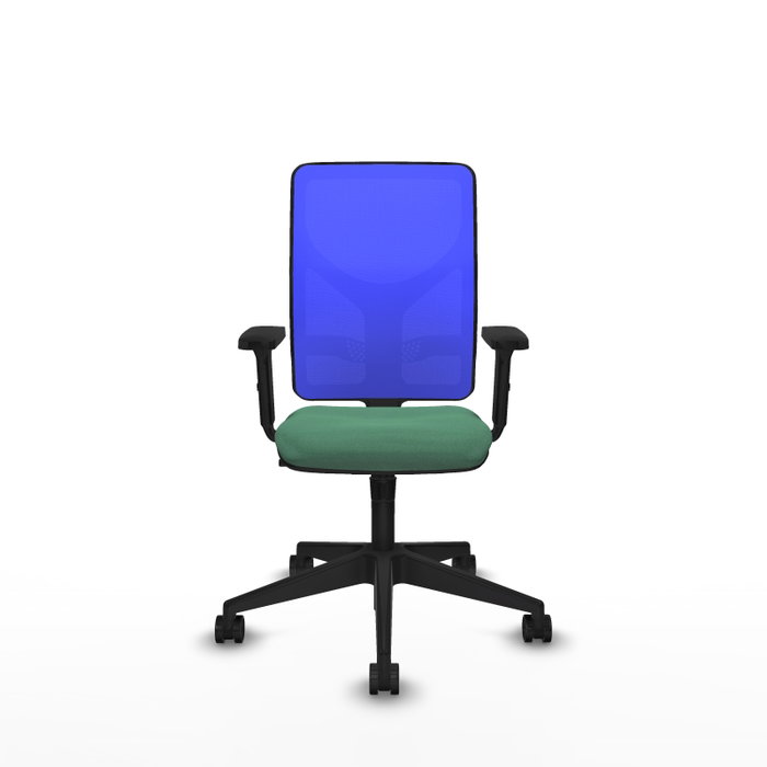 PIQUERAS Y CRESPO Silla de oficina Motilla con mecanismo Sincro, Verde esmeralda y Azul PIQUERAS Y CRESPO Silla de oficina Motilla con mecanismo Sincro, Verde esmeralda y Azul