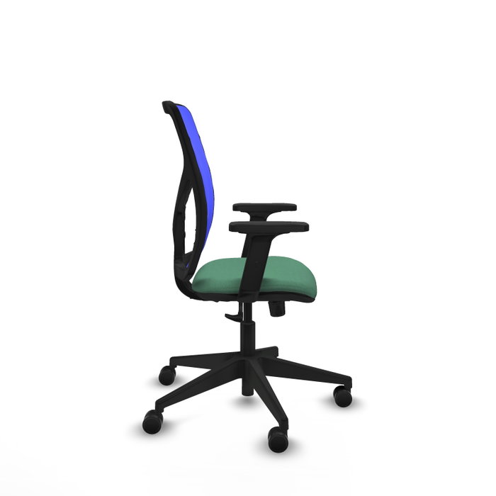 PIQUERAS Y CRESPO Silla de oficina Motilla con mecanismo Sincro, Verde esmeralda y Azul PIQUERAS Y CRESPO Silla de oficina Motilla con mecanismo Sincro, Verde esmeralda y Azul