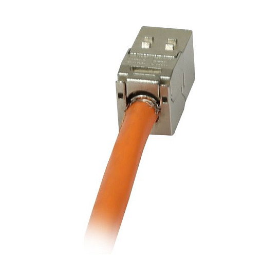 Synergy21 Módulo Keystone CAT6A 500MHz con toma RJ45 y abrazadera de cable