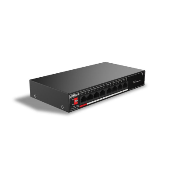 Dahua Technology SG1008P Switch PoE No Administrado 8 Puertos Gigabit Negro