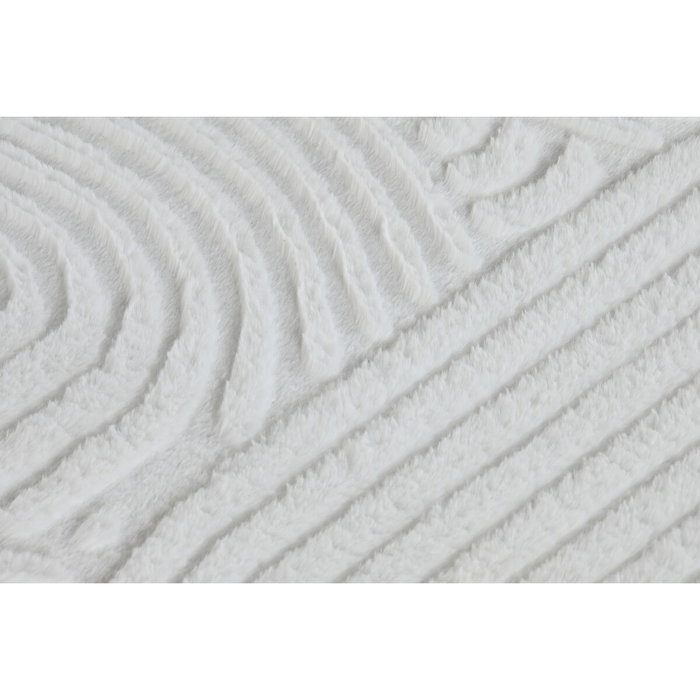 DKD Home Decor Alfombra de Poliéster Antideslizante 200x300 cm Crudo