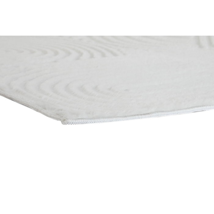 DKD Home Decor Alfombra de Poliéster Antideslizante 200x300 cm Crudo