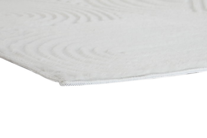 DKD Home Decor Alfombra de Poliéster Antideslizante 200x300 cm Crudo