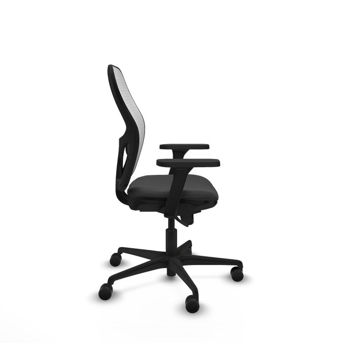 PIQUERAS Y CRESPO Silla de oficina Jorquera con mecanismo Sincro, Gris oscuro y Blanco