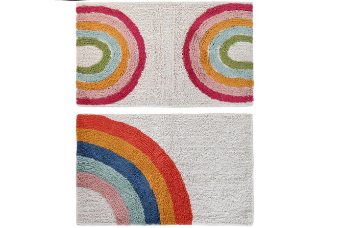 DKD Home Decor Alfombra Multicolor 80 x 50 cm (4 Unidades) Polyester DKD Home Decor Alfombra Multicolor 80 x 50 cm (4 Unidades) Polyester