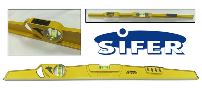 SIFER Nivel Ala Avión 3 Burbujas 600 mm JYC909 SIFER Nivel Ala Avión 3 Burbujas 600 mm JYC909