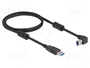DeLOCK Cable USB 5 Gbps Tipo-A a Tipo-B 90° izquierda 1 m
