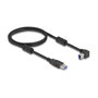 DeLOCK Cable USB 5 Gbps Tipo-A a Tipo-B 90° izquierda 1 m