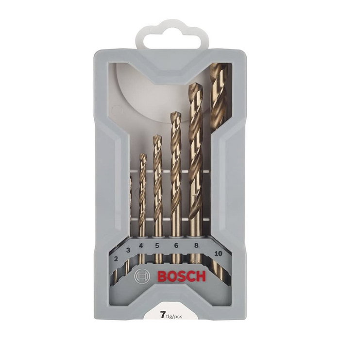 Bosch Powertools PRO Juego de 7 brocas para metal de acero inoxidable HSS-Co Bosch Powertools PRO Juego de 7 brocas para metal de acero inoxidable HSS-Co