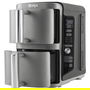 Ninja SL400EU Double Stack XL 9.5L Freidora de Aire Caliente, Color Negro/Plateado