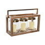 DKD Home Decor Portavela Moderno Marron 19 x 33 x 51 cm