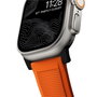 Nomad Rugged Strap Ultra Orange Connector Black 42/44/45/49mm