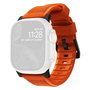 Nomad Rugged Strap Ultra Orange Connector Black 42/44/45/49mm