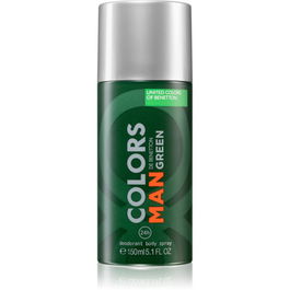 Colors De Benetton Green, Antitranspirante, Dynamic, Desodorante en spray, Para hombres, 150 ml