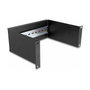 DeLOCK Panel de riel DIN 10″ 2U Negro