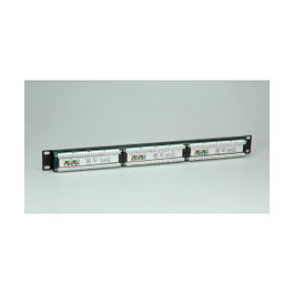 VALUE Panel de parches Kat.5e Class D 24P negro sin blindar 19'' 48,28cm