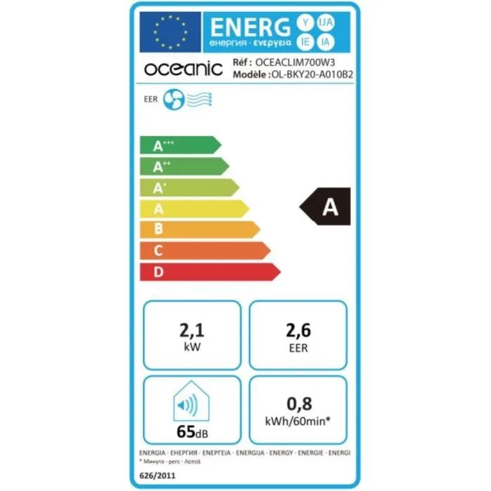 Oceanic Aire Acondicionado Móvil Monobloc 7000 BTU Reacondicionado
