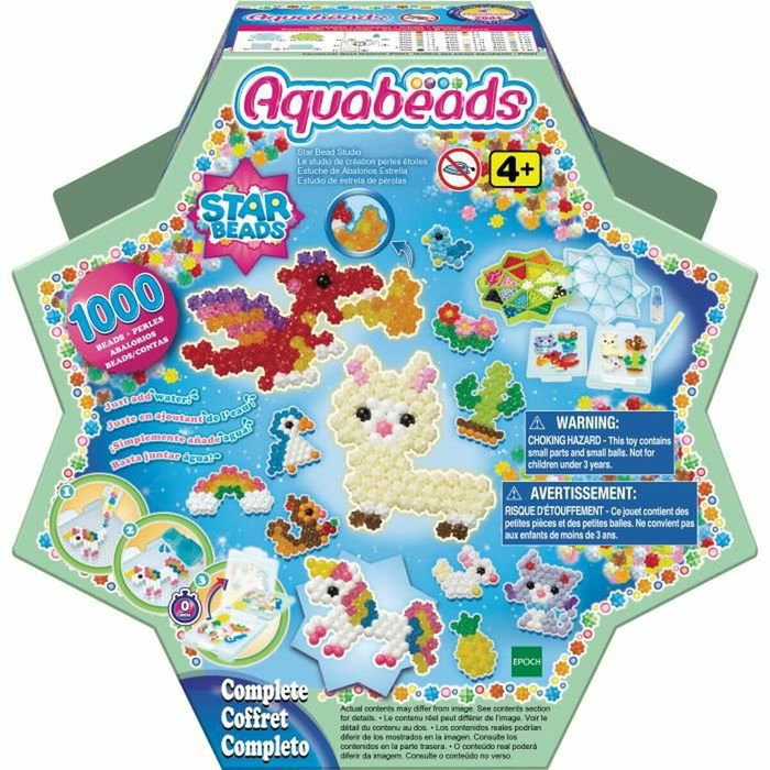 Aquabeads Estuche de abalorios Estrella con FlipTray y bolígrafo experto
