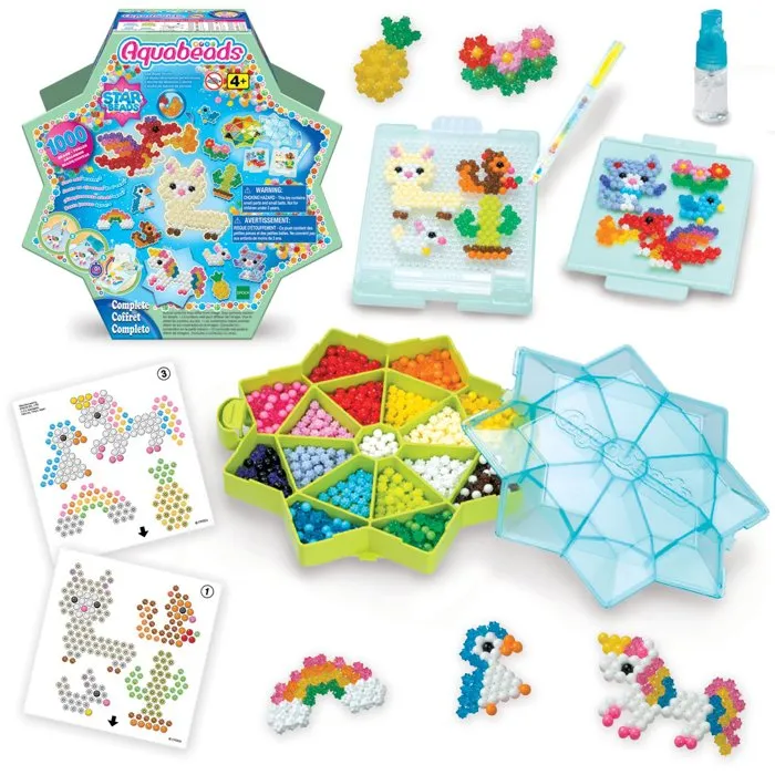 Aquabeads Estuche de abalorios Estrella con FlipTray y bolígrafo experto