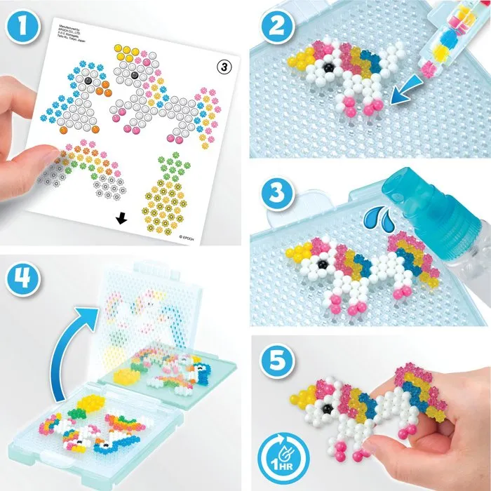 Aquabeads Estuche de abalorios Estrella con FlipTray y bolígrafo experto