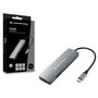 Conceptronic DONN11G Adaptador 6 en 1 USB-C a HDMI, USB-A y Lectores de Tarjetas, Gris