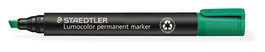 Marcador Permanente Staedtler 350 Lumocolor Biselado Verde (Set de 10)