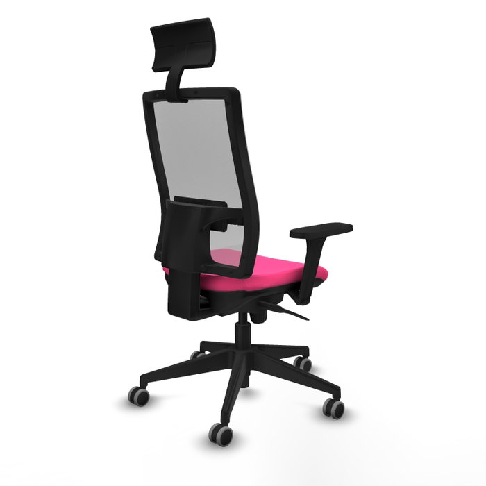 PIQUERAS Y CRESPO Silla de oficina Horna Rosa y Gris PIQUERAS Y CRESPO Silla de oficina Horna Rosa y Gris