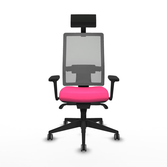 PIQUERAS Y CRESPO Silla de oficina Horna Rosa y Gris PIQUERAS Y CRESPO Silla de oficina Horna Rosa y Gris