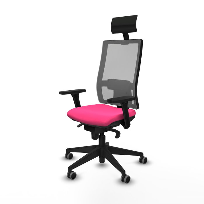 PIQUERAS Y CRESPO Silla de oficina Horna Rosa y Gris PIQUERAS Y CRESPO Silla de oficina Horna Rosa y Gris