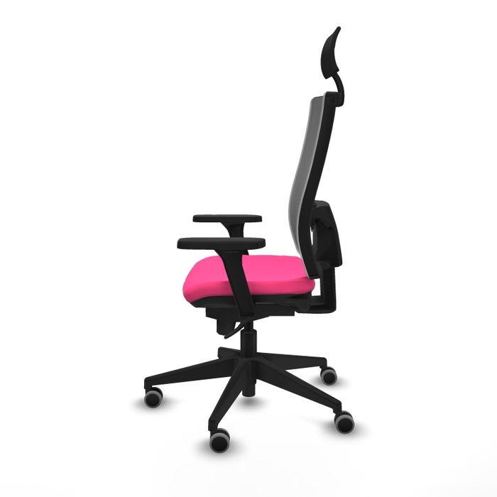 PIQUERAS Y CRESPO Silla de oficina Horna Rosa y Gris PIQUERAS Y CRESPO Silla de oficina Horna Rosa y Gris