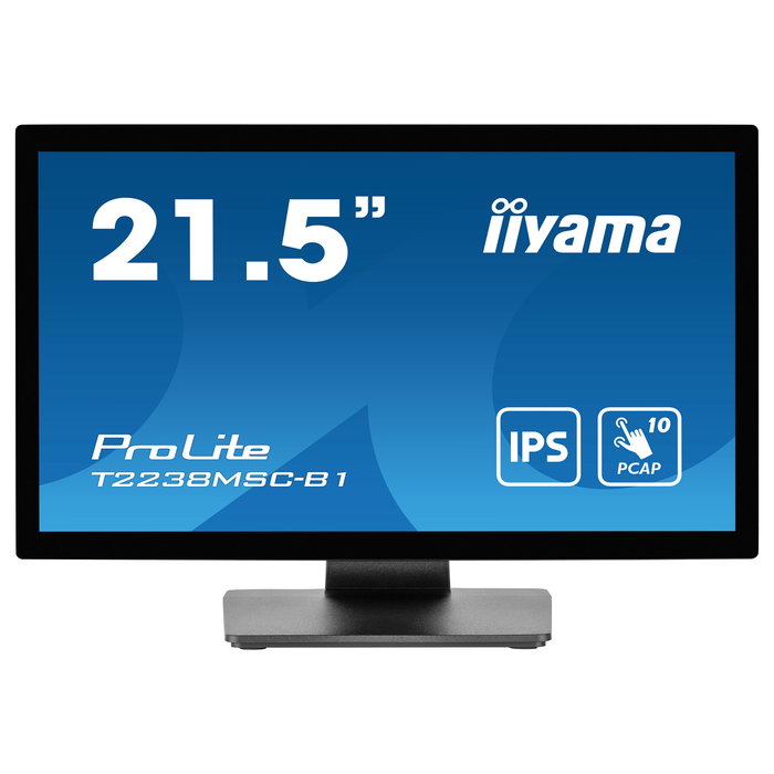 Iiyama T2238MSC-B1 Monitor táctil de 54.5 cm (21.5") 16:9 con M-Touch, HDMI, DisplayPort y USB - Retail