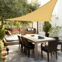 Aktive Garden Toldo vela triangular color crema 500x500x500 cm