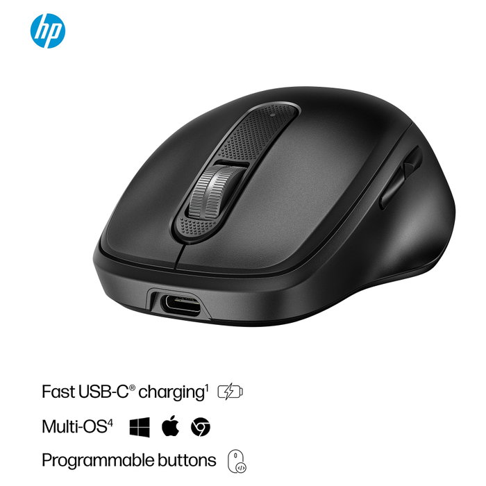 HP 515 Ratón inalámbrico recargable ultrarrápido Negro HP 515 Ratón inalámbrico recargable ultrarrápido Negro