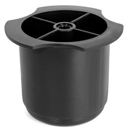 Q&Q Prima Pata Plástico Ø56 H60 Negro para Tornillo Rosca Madera Soporte Muebles 56 mm Diámetro 60 mm Altura