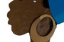 DKD Home Decor Decoración de Pared Metal Africana Surtida 33x2,5x60 cm